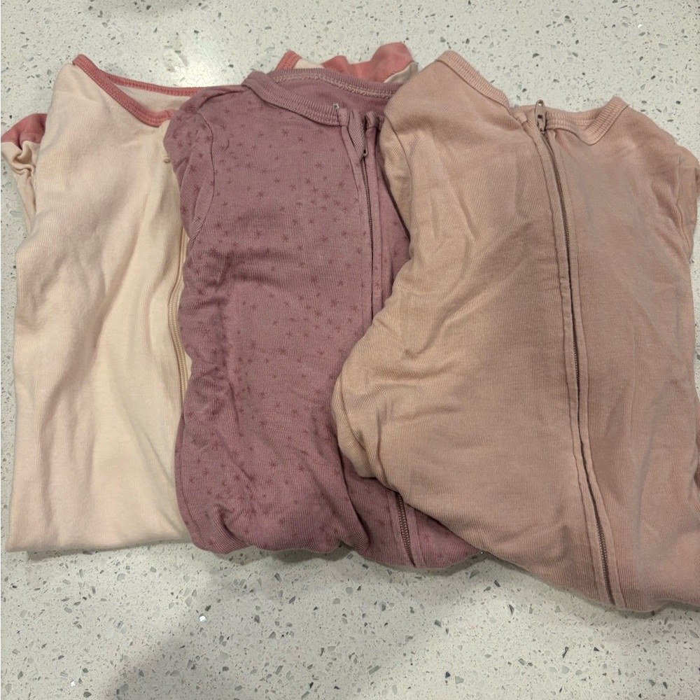 Cloud Island Kids Bodysuits - Pink and Purple